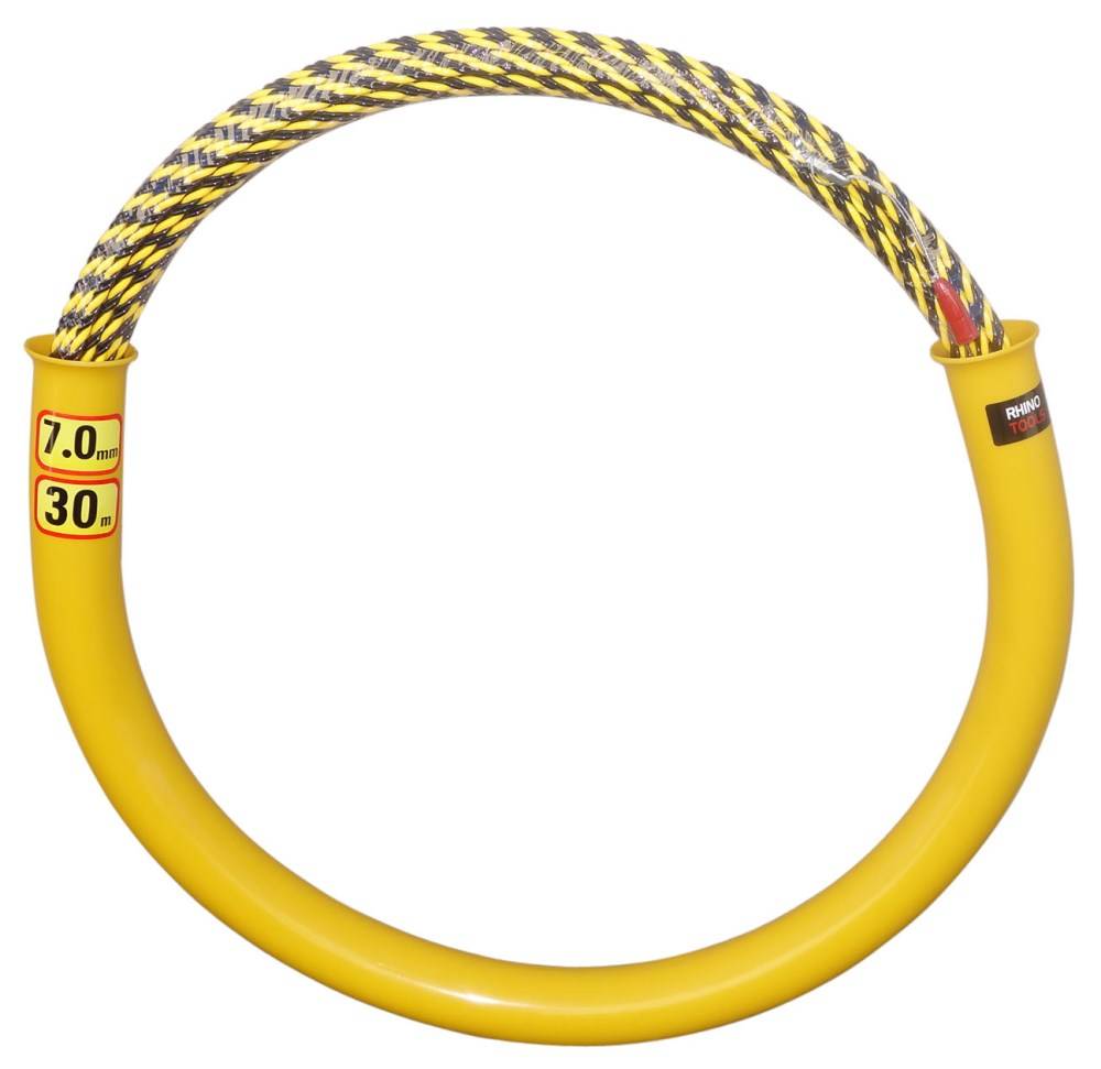 30 metre X 7mm Cable conduit snake with tube carrier