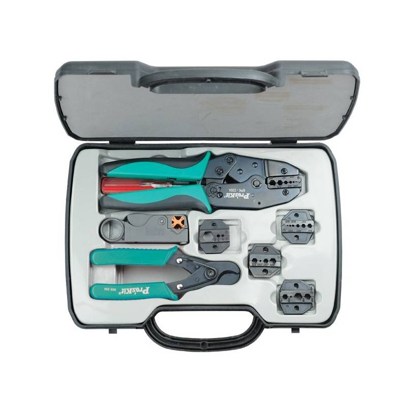 test kit network tool 6PK Coax Kit Cable 330K Crimping ProsKit