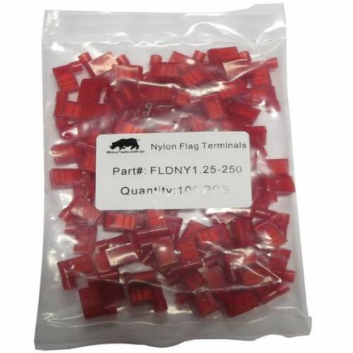 Red Insulated Flag Terminals Rhino Electricians Tools