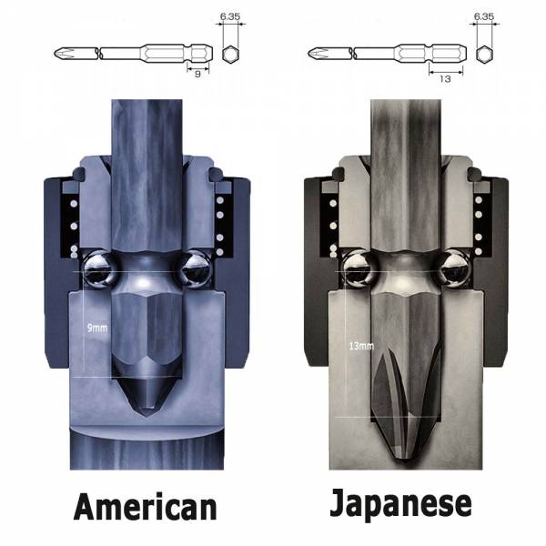 +2 X 75mm JIS Screwdriver Bits Rhino Electricians Tools
