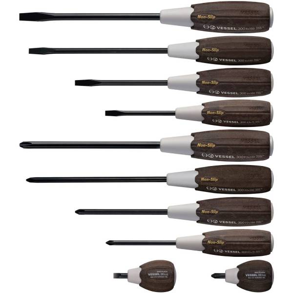 Non Slip JIS Screwdriver Set Rhino Electricians Tools