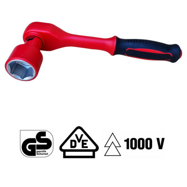 1/2" Dr Insulated Socket + Hex Bit Set Rhino Electricians Tools